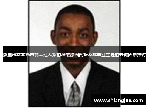 杰里米埃文斯未能大红大紫的深层原因剖析及其职业生涯的关键因素探讨